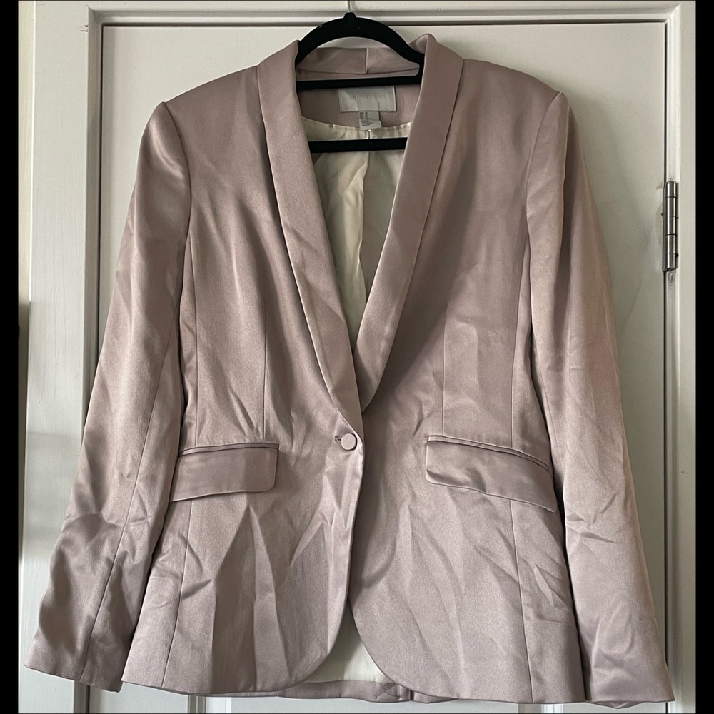 One Button Lavender Blazer